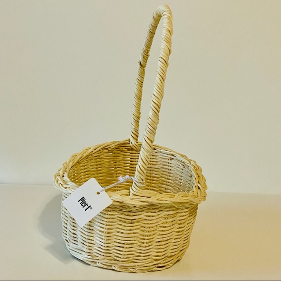 Pier 1 Imports Beige Medium Size Rattan Basket - Picture 4 of 6
